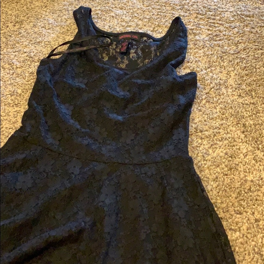 Black lace dress